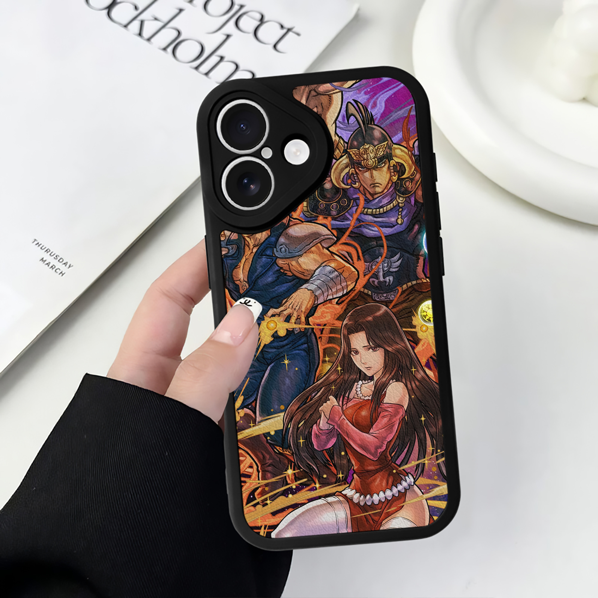 （画像用） 北斗の拳 Fist of the North Star 【iPhone 16シリーズ対応】シリコンスマホケース（レザー調） 材質：シリコン